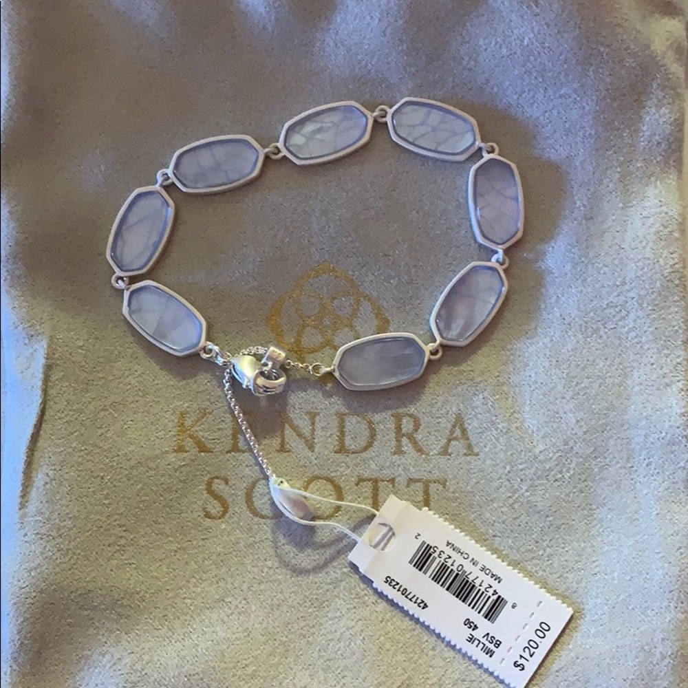 NWT Kendra Scott Milli Bracelet Sky Blue Illusion
